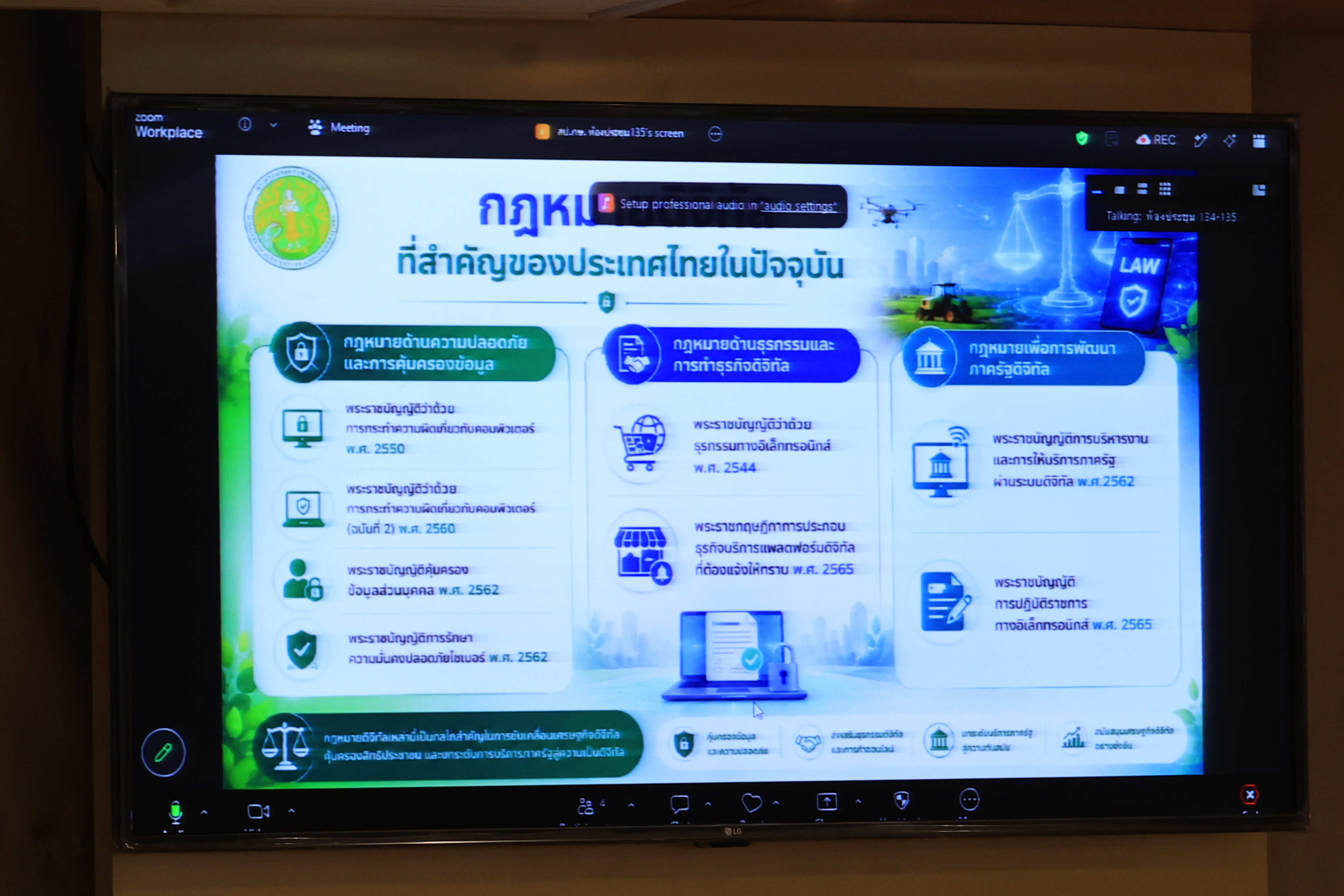 title - ส.ป.ก. ร่วมประชุมคณะกรรมการนโยบายและกำกับดูแลเทคโนโลยีสารสนเทศและปัญญาประดิษฐ์ของกระทรวงเกษตรและสหกรณ์ ครั้งที่ 1/2569